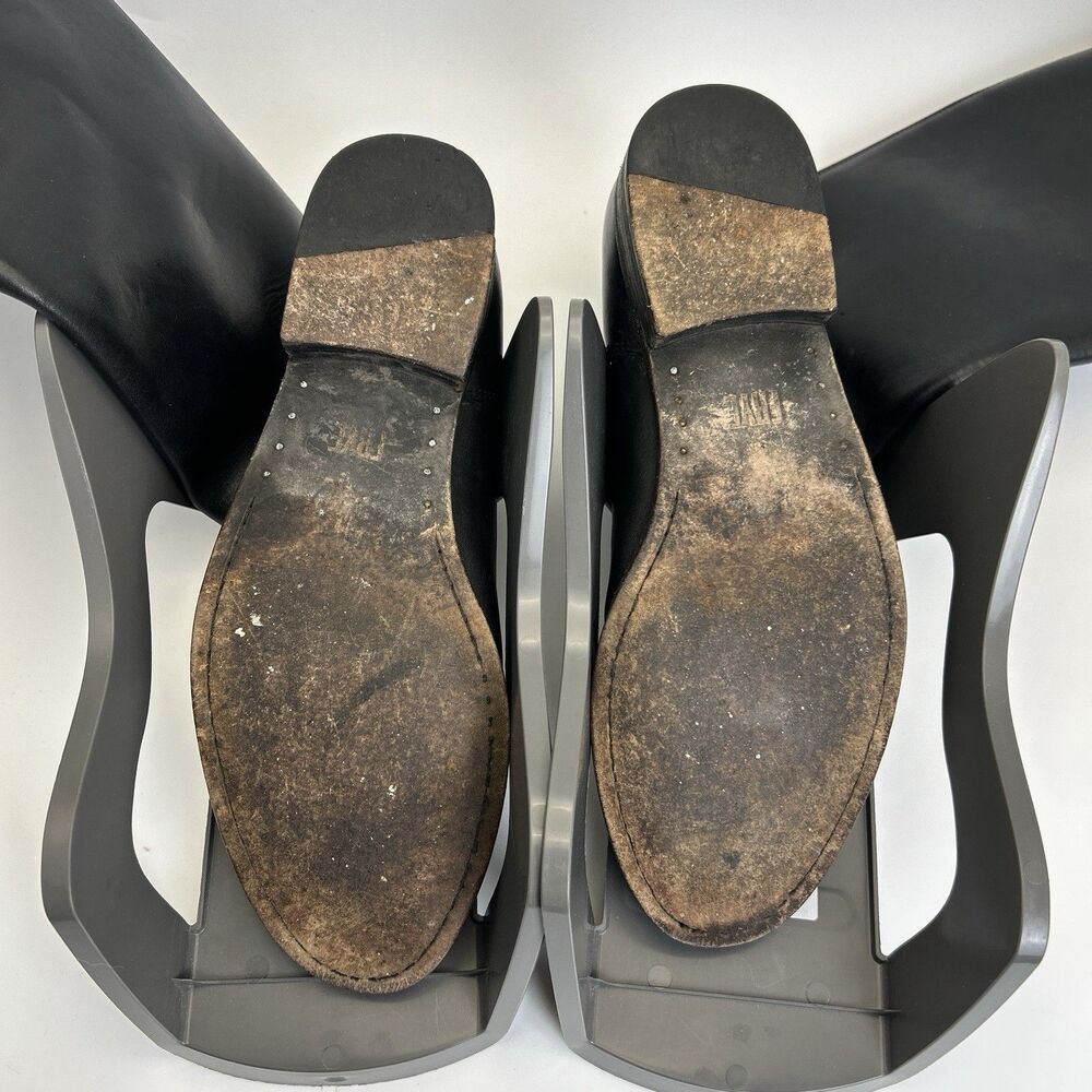 Frye Black Tall Leather Riding Boots - Picture 9 of 9